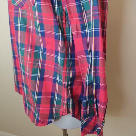 Vineyard Vines Button Up Shirt Relaxed Stewart Tartan Plaid - Picture 7 of 9
